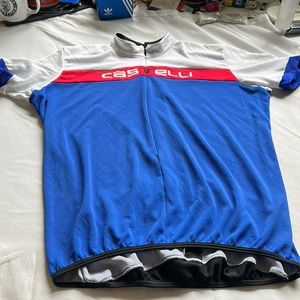 Castelli Cycling Jersey XXL 3/4 Zip Up with Bottle Pockets